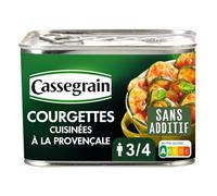 CASSEGRAIN - Courgettes Cuisinées à la Provençale à l'Huile d'Olive Vierge Extra - la boîte de 660g - Le Lot De 3