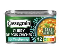 CASSEGRAIN Curry de pois chiches à l'indienne 430g