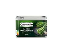 CASSEGRAIN - Fagots De Haricots Verts Extra Fins Et Son Lien De Poireau 220G - Lot De 4