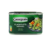 CASSEGRAIN - Flageolets Cuisinés Extra Fins, 400G - Lot De 4