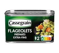 CASSEGRAIN - Flageolets Cuisinés Extra Fins 400G - Lot De 4 - Vendu Par Lot