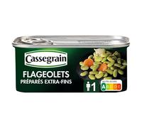 CASSEGRAIN - Flageolets Cuisinés Extra Fins - Saveurs Précieuses - 130G - Pour Une Epicerie Gourmande et Saine - Lot De 4