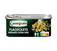 CASSEGRAIN - Flageolets Préparés Extra-Fins au Bouquet Aromatique - la boîte de 130g - Le Lot De 4