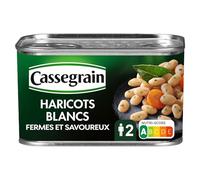 CASSEGRAIN - Haricots Blancs, Naturels, 250G - Lot De 4