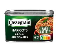 CASSEGRAIN Haricots coco cuisinés à la tomate 435g