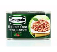 CASSEGRAIN - Haricots Coco Cuisinés Aux Tomates, Savoureux, 435G - Lot De 4