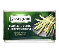 Cassegrain Haricots verts et haricots beurre - La boîte de 220g poids net égoutté