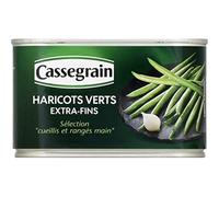 Cassegrain Haricots verts extra-fins, cueillis et rangés main - La boîte de 220g net égoutté