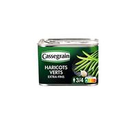 Cassegrain Haricots verts extra-fins - La boîte de 390g net égoutté
