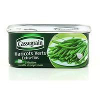 CASSEGRAIN - Haricots Verts Extra Fins, Savoureux Légumes en Conserve, 110g - Lot De 4