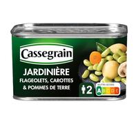 CASSEGRAIN - Jardinière de Flageolets Carottes Pommes de Terre et Champignons - la boîte de 265g - Le Lot De 4