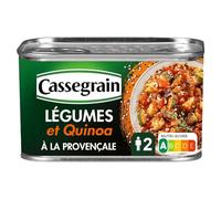 CASSEGRAIN - Légumes du Soleil et Quinoa Noir et Blanc Cuisinés à la Provençale - la boîte de 375g - Le Lot De 4