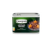 CASSEGRAIN - Lentilles Cuisinées Aux Oignons Et Carottes 460G - le Lot De 4