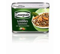 CASSEGRAIN - Lentilles Cuisinées Aux Oignons Et Carottes 460G - Lot De 4