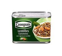 Cassegrain Lentilles Cuisinées aux Oignons et Carottes 706g (lot de 5)