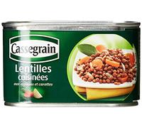 Cassegrain Lentilles cuisinées la boîte de 400 g - Lot de 4