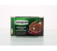 CASSEGRAIN - Lentilles façon Sud-Ouest Savoureuses à la Graisse de Canard et Oignons Grelots, 410G