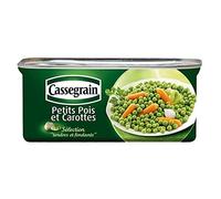 Cassegrain Petits Pois et Carottes Tendres et Fondants 200g (lot de 10)