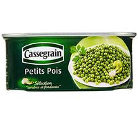 Cassegrain Petits pois Sélection 'tendres et fondants' - La boîte de 140g net égoutté