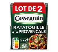 CASSEGRAIN - Ratatouille à la Provençale - Légumes du Soleil Compotés - les de 2 boites de 350g - Le Lot De 3