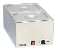casselin bain-marie inox avec 2 bacs gn 1/2 cbm2
