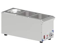 Casselin CBMS316V - Bain Marie à Sauce 3 X GN 1/6 Compact CBMS316V