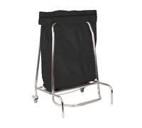 Porte sac poubelle inox 80L