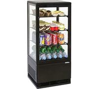 Casselin CVR78LN - Mini vitrine réfrigérée Positive 78L Noire