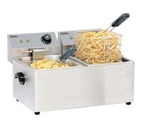 casselin friteuse électrique 2x4l 4000w cfe42