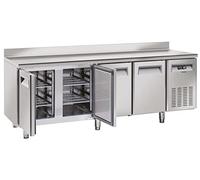 Casselin Table réfrigérée avec dosseret 4 portes