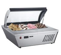 Casselin Vitrine à glaces à poser 4 x GN 1/3