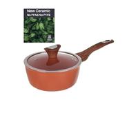 Casserole 1 poignée 20 cm avec couvercle saumon New Ceramic