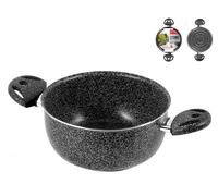 Casserole 2 Poignées Antiadhésive 'STONE' 22 Cm En Aluminium