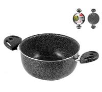 Casserole 2 Poignées Antiadhésive 'STONE' 22 Cm En Aluminium