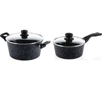 Westinghouse - Casserole 20 CM + Casserole 28 CM - Marbre Noir Noir G