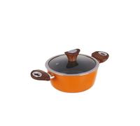 Casserole 20 cm orange Kolors avec couvercle