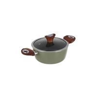 Casserole 20 cm verte Kolors avec couvercle