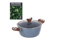 Casserole 24 cm avec couvercle bleu clair New Ceramic