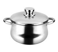 Casserole 24 cm Induction Couvercle Acier Inoxydable à Toutes Cuisinières,, Silverinox, , Argent