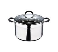 Casserole 28x16,5cm 9,5l acier inoxydable avec couvercle foodies bgmp-1506-bk masterpro