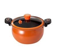 Casserole à bonbons - Poêle antiadhésive de 24 cm, récipient de cuisson à chauffage rapide, couvercle transparent, boîtier résistant à la chaleur | Pot de cuisson Multius pour repas de famille