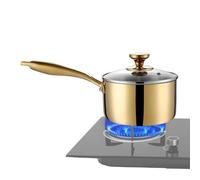 Casserole À Couvercle - Poêle De Cuisine En Acier Inoxydable Avec Poignée De 16 Cm | Petite Casserole À Sauce Avec Couvercle - Pour Camping, Pique-Nique, Jardin Et Extérieur, Restaurant, Cuisine Et Ma