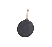 Casserole à crêpes mille couches en aluminium anti-adhésif pour un design léger, facile à nettoyer, compatible avec cuisinière à induction, plaque à pizza à fond plat, noir, plusieurs tailles, cuisine