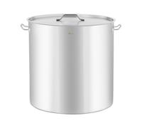 Royal Catering Marmite Traiteur en Acier 170 L 600 mm Pour plaques à induction, à gaz, électriques et autres, Casserole et couvercle en inox, pour Événement Commercial Restaurant Hôtel