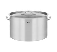 Royal Catering Casserole Induction Fond Rapporté Sandwich Triple (44 L, Ø 45 cm, Avec Couvercle, Inox Aluminium, Poignées Cool Touch)
