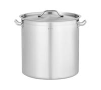 Royal Catering Marmite À Induction 50 L - Ø 40 cm (Pour plaques à induction, à gaz, électriques et bien d'autres, Casserole et couvercle en inox)