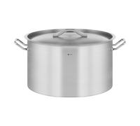 Royal Catering Casserole Induction Fond Rapporté Sandwich Triple (59 L, Ø 50 cm, Avec Couvercle, Inox Aluminium)