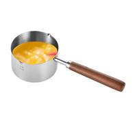 Casserole à induction - En acier inoxydable antiadhésif - Avec poignée - Pour la cuisson des soupes, des sauces, des sauces, des pâtes - Pour le camping en plein air - Facile à nettoyer