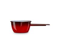 Casserole à Lait, Acier Emaillé 12cm, Bouilloire Poignée 0,7L Induction Vintage Ignea Rouge