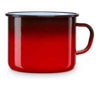 Casserole à Lait, Acier Émaillé 14cm, Bouilloire Émaillée 1,8L Induction Vintage Briebe Ignea Rouge 9